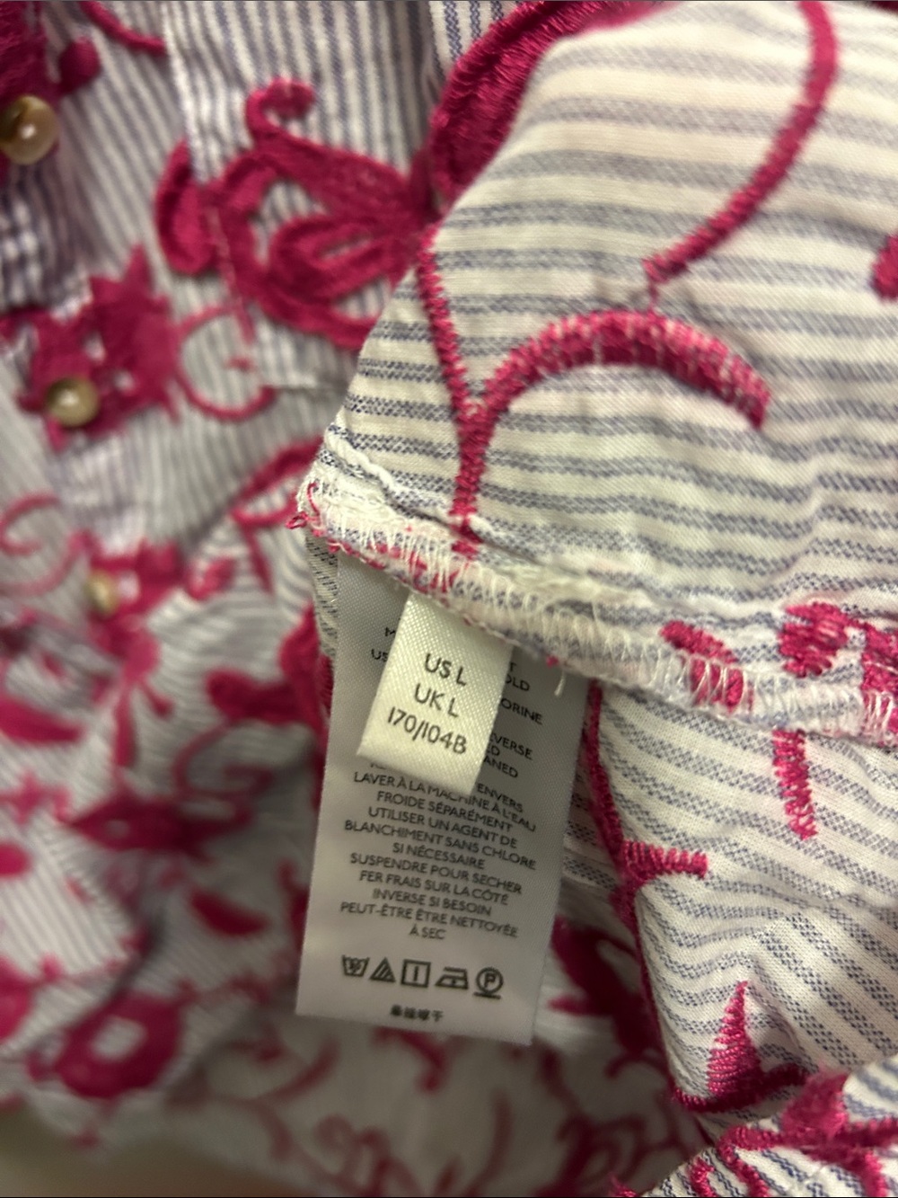 Anthropologie Picro Pink Floral Button-Down Shirt - Picture 11 of 12